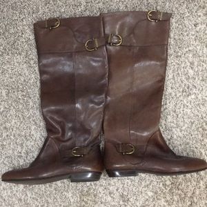 Naughty Monkey Knee High Leather Boots